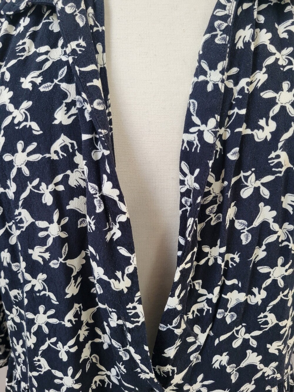 Ba&Sh Cocea A Line Mini Floral Dress Black White 3 or US 10 or L - Picture 7 of 14